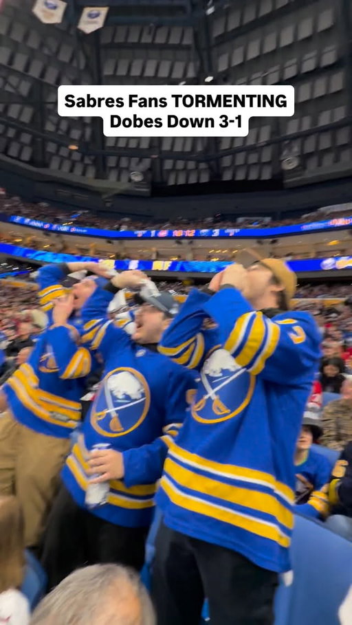 Buffalo Sabres fans are letting Dobes HAVE IT with the Canadiens down 3-1 in the 2nd

#sabres #habs #nhl #canadiens #buffalo