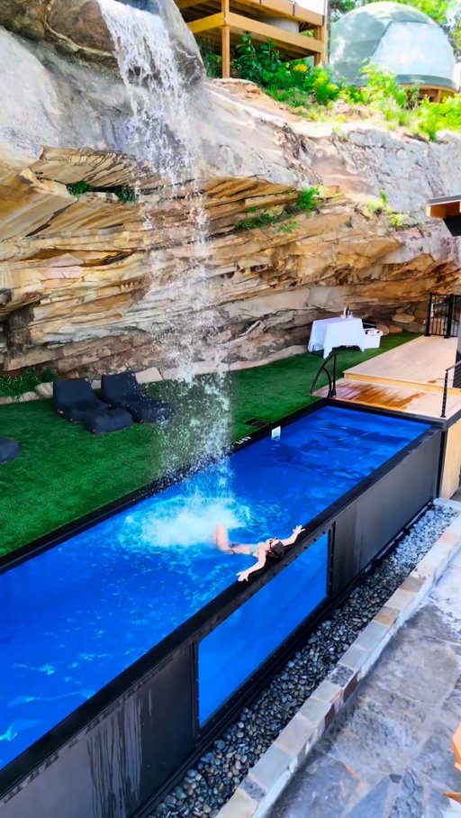 🤯⛰️💦 This is seriously one of the most INSANE places I’ve ever stayed at!!! Hidden just outside of Chattanooga, Tennessee, this brand new mountain escape feels like something straight out of a dream.
@raleighwanderlust @theglampingcollective 

The property features an UNBELIEVABLE heated cliff edge infinity pool built directly into the rock with a massive waterfall pouring down into the water below 😍 We spent the afternoon swimming, jumping in, relaxing by the pool, and soaking in the most INCREDIBLE mountain views the entire time!!!! ⛰️😭 It honestly did not even feel real!!!

And somehow it gets even better because you’ll stay inside one of their stunning luxury mountaintop glamping domes complete with a private hot tub, cozy fire pit, rain shower, beautiful modern design, and everything you need for the ultimate relaxing getaway 🌿✨ 

There’s even an area with a huge fire pit where you can hang out, and roast marshmallows at night 🔥🤍

They also have hiking trails, nearby cliffside adventures, cozy grotto vibes, and so many incredible places to explore around Chattanooga!!! 

This is truly the adventure of a lifetime and one of those places you’ll never forget 🤍

📍 Located just outside of Chattanooga, Tennessee
@theglampingcollective — link in bio for booking ✨

✨ Add this to your bucket list and follow me @raleighwanderlust for more sickkkkk hidden escapes!!!

 #chattanooga #tennessee #waterfall #glampingdome #tn