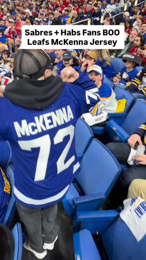 Apparently pulling up to a Sabres vs Habs playoff game with a McKenna jersey makes you a little unpopular...

#leafs #habs #nhl #sabres #mckenna