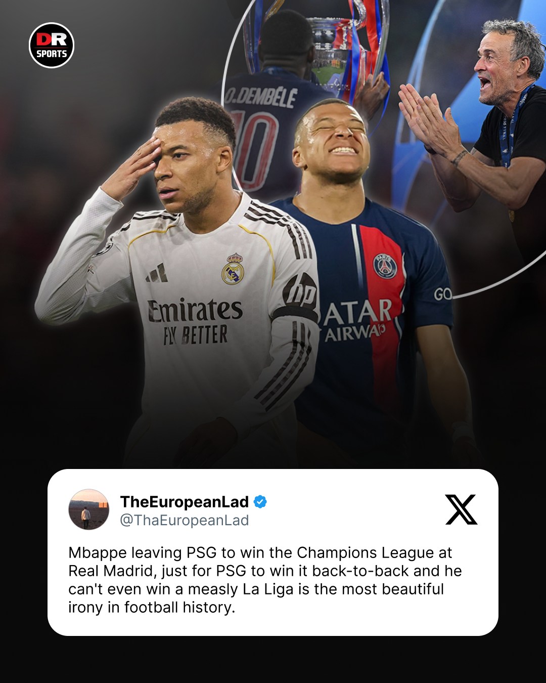 Did Kylian Mbappé make the wrong decision when he left PSG for Real Madrid? 🤔

#PSG #KylianMbappe