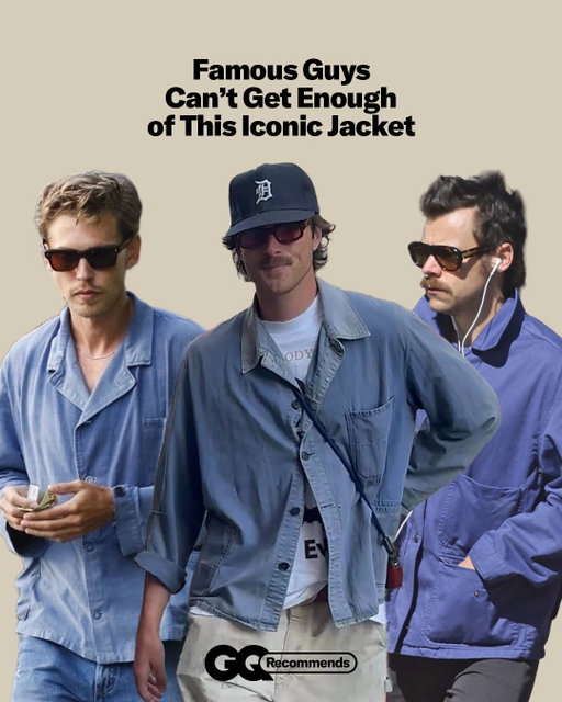 Aside from being tens of thousands of people’s hall pass, what do Jacob Elordi, Austin Butler, and Harry Styles all have in common? All of them can’t get enough of their blue chore coats. Here are a few of our favorites. Head to the link in bio to shop them all.
