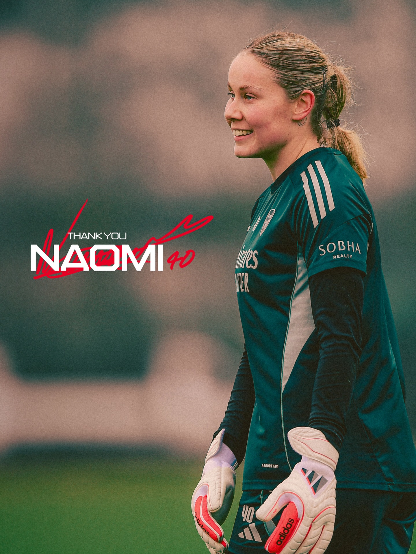 Once a Gooner, always a Gooner ❤️

We can confirm that Naomi Williams will leave Arsenal when her contract expires at the end of the season.
 
Naomi joined Arsenal at age of 13, progressing through our academy system before putting pen to paper on her first professional contract at the club in the summer of 2023.
 
The 21-year-old goalkeeper has been a regular fixture in our matchday squads for a number of years, contributing as part of our wider goalkeeping unit as we won two League Cups, the UEFA Women’s Champions League and the FIFA Champions Cup in recent seasons.
 
Naomi spent the first half of the 2025/26 season on loan at Bristol City, gaining valuable experience at Barclays Women’s Super 2 level before returning to Arsenal in January 2026.
 
Everyone at Arsenal Football Club thanks Naomi for her efforts during her time with us and we wish her well for her next chapter 💫