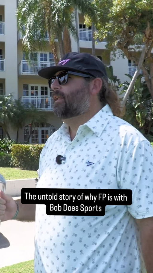 Behind the scenes with FP and Bob Does Sports story #golf