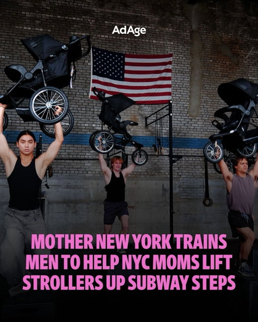 💪 @mothernewyork wants subway bros to train harder for stroller duty.

The agency is marking Mother’s Day with a tongue-in-cheek fitness initiative aimed at one of New York’s most stubborn transit headaches: lugging strollers up subway stairs. The agency’s new “M.A.M.A. Training” program—short for Men Assisting Moms Ascending—reimagines stroller assistance as a kind of urban athletic challenge, complete with a real-life workout class in Brooklyn.

The campaign riffs on the rise of functional fitness trends, just with nontraditional gym equipment. 

“Whether it was offering me a seat when I was pregnant or helping with my stroller now, as a new mom, I’ve noticed that probably nine out of 10 times, the people who offer to help on public transit are usually women,” said Sara Carr, creative director at Mother. “It’s anecdotal, of course, but other moms we spoke to reported the same thing. Moms are incredibly strong, but strollers are heavy! Hopefully, now the men of New York will be strong enough to help out, too.”

📲 Read about the full campaign at the link in our bio. 🔗