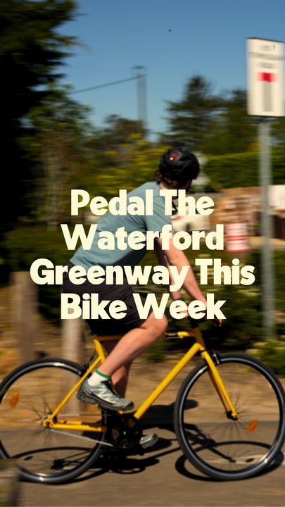 What better way to celebrate Bike Week than hitting one of Ireland’s finest greenways 🚴 [AD]⁠
⁠
We set off along the Waterford Greenway, taking in the full 46km stretch from the city to Dungarvan, and it did not disappoint. Think stunning scenes, crisp air and plenty of tasty pit stops along the way 😍⁠
⁠
Running from May 9th to 17th, Bike Week is the perfect time to explore.⁠
⁠
Whether you're a seasoned cyclist or just starting out, there’s something for everyone!⁠
⁠
Visit transportforireland.ie for more⁠
⁠
W / @transportforireland