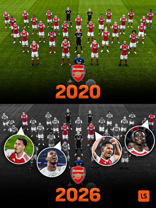 From the first full-season squad Mikel Arteta inherited at Arsenal, only 4️⃣ players remain and all have played a huge part in reaching the Champions League final:

🔴Gabriel Martinelli – top goalscorer
🔴Gabriel Magalhães & William Saliba – least goals conceded
🔴Bukayo Saka – scored the Semi Final winner