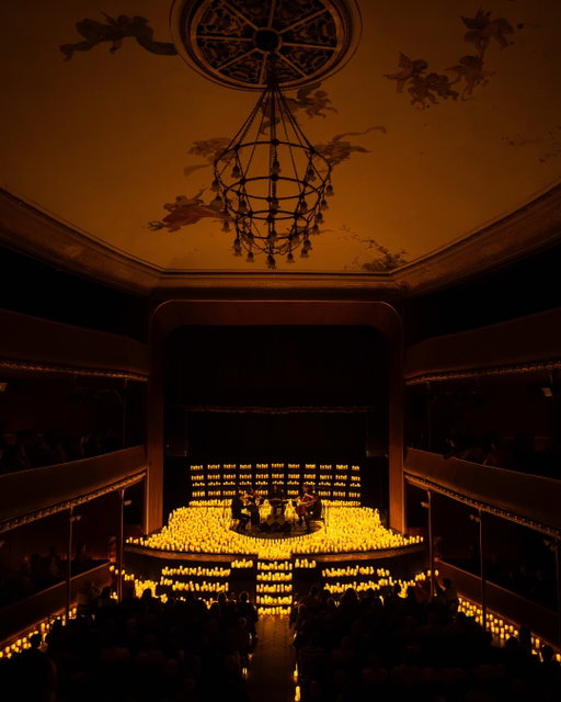 This elegant theater became the perfect backdrop for an intimate Candlelight concert 🕯️Would you like to become part of it? Contact us via email ✨