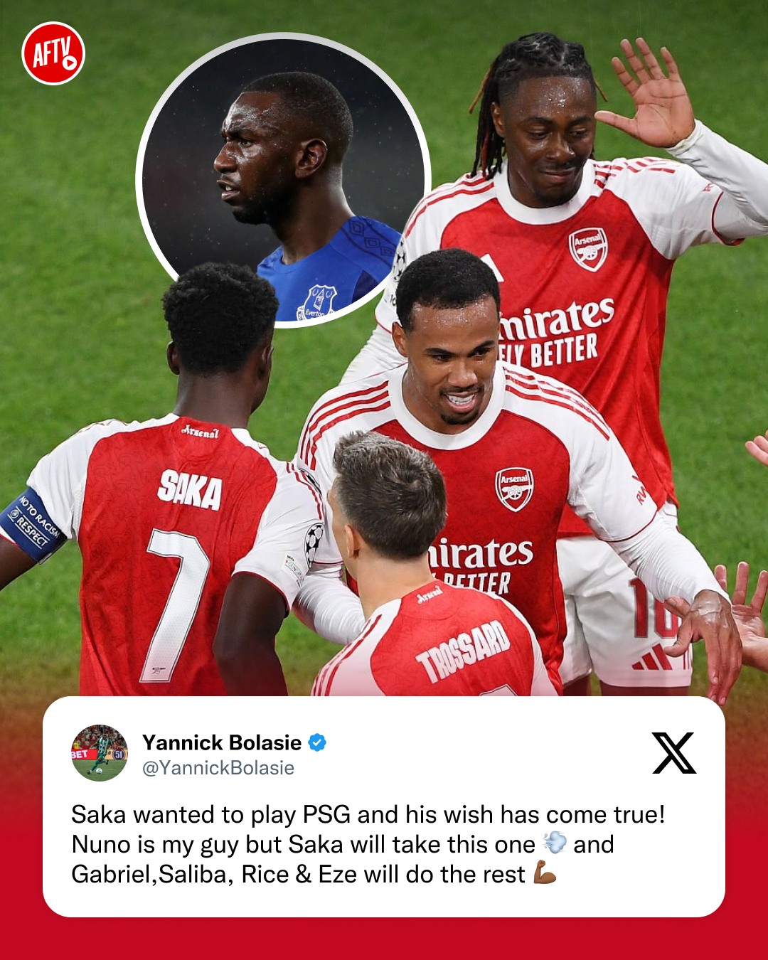 Former Premier League winger Yannick Bolasie is backing our boys ahead of the Champions League final 💪⚽

𝐎𝐧𝐞 𝐦𝐨𝐫𝐞 𝐛𝐢𝐠 𝐩𝐮𝐬𝐡 𝐟𝐨𝐫 𝐄𝐮𝐫𝐨𝐩𝐞𝐚𝐧 𝐠𝐥𝐨𝐫𝐲... 🏆