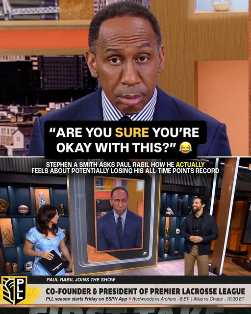 @StephenASmith with the question we all had 😂

@PaulRabil joins @FirstTake to discuss @RobPannell3 coming for his All-Time Points Record.