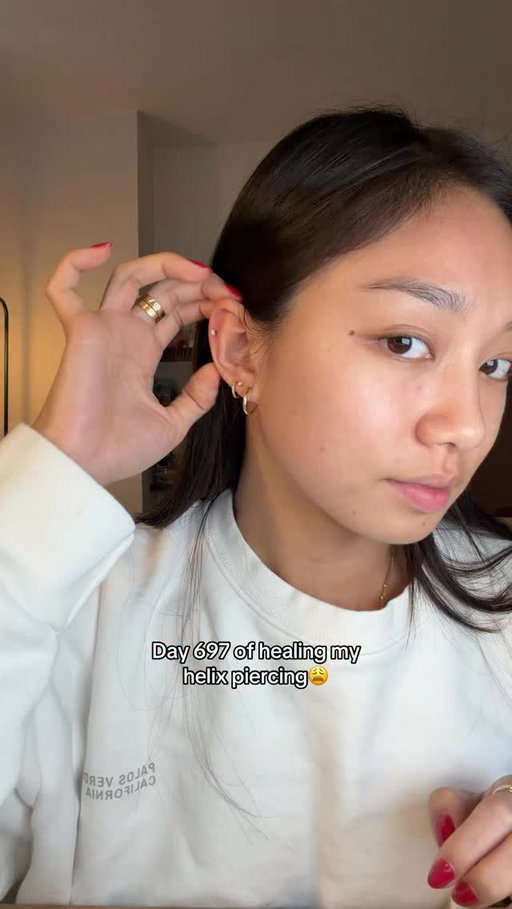 GUYS I THINK MY HELIX IS READY FOR A HOOP #helixpiercing #helix #jewelry #earrings #helixearrings