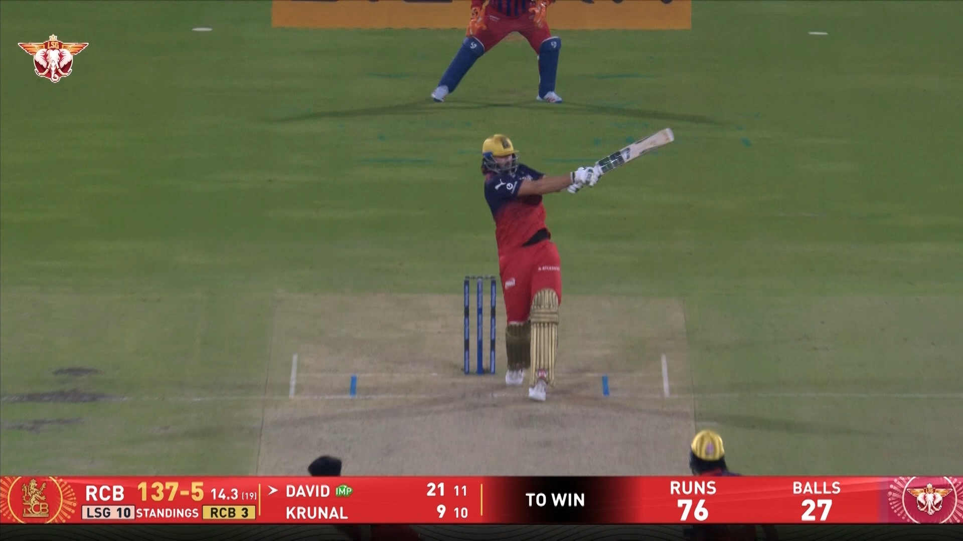 Kaboom x2! 💥💥

🎥 Tim David with back-to-back thunder-like maximums during his entertaining 40(17) 👊

#TATAIPL | #KhelBindaas | #LSGvRCB