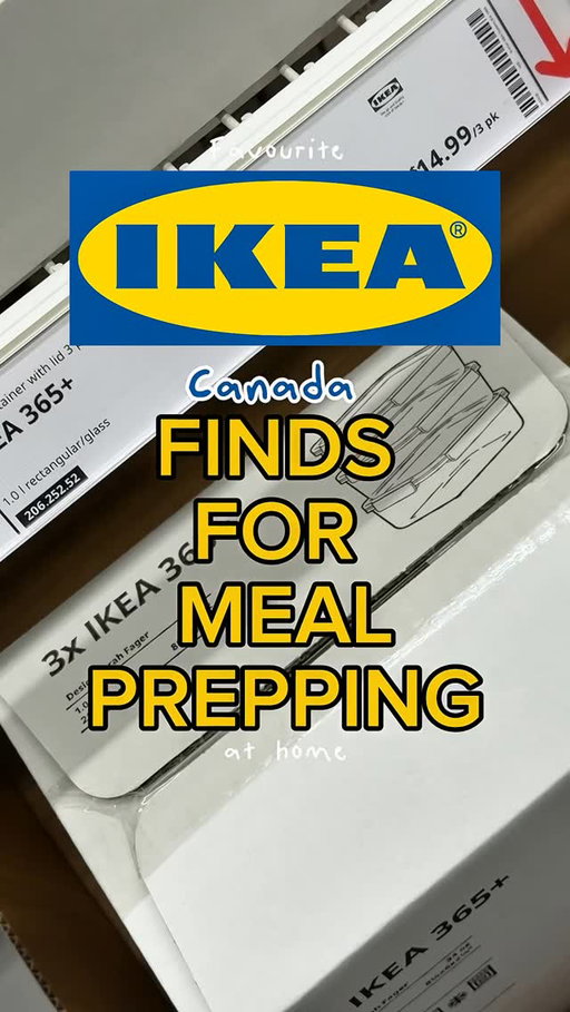 My go-to IKEA meal prep finds 👀 #ikeacanadapartner 
Affordable, practical, and actually make prepping easier:

SVARTABBORRE (baking sheet rack, foldable)
SANDVIVA (oven mitt, silicone/dark gray) 
GULLRISMOTT (food storage bags)
IKEA 365 Food Containers (stainless steel)
VARDEFULL (meat tenderizer)
LEGITIM (chopping boards)
BLAGYLTA (pan)

Not me actually enjoying meal prep now… 👀  #ikea #ikeacanada #ikeafinds @ikeacanada