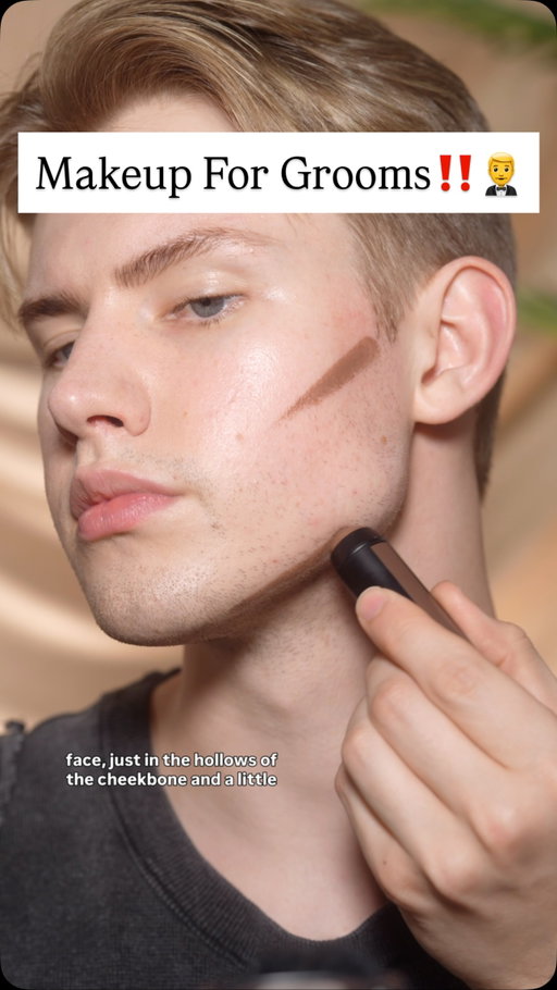Glam 4 the Grooms!🤵‍♂️An Easy, invisible yet effective photo-ready makeup routine for men - Save this for later! (Should we name this alter ego at this point??😅) 
& let me know in the comments what the guys wanna learn about next! 

Products used:
@thefaceshop Rice Water Bright Cleansing wipes 
@anua_global PDRN Moisturizing Cream - id also recommend @rocskincare AM / PM Moisturizers 
@makeuprevolution Silk Skin Foundation in F3 (Green color corrector is @erborian) 
@Makeupforever Artist Stick to contour (or bronze deepening on shade)
@tartecosmetics Clear brow Gel (or use @maybelline for Tinted)
@morphebrushes Bronzer Duo 
@urbandecaycosmetics All nighter setting powder 
@tatcha lip Mask 
#malemakeup #mensmakeup #GRWM #groom #makeuptutorial