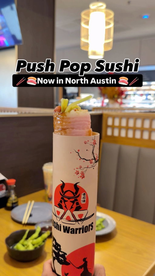 Push Pop Sushi Now in Austin 🥢🍣

This is the only place I know in Austin where you can find push pop sushi right now, and it’s so fun I highly recommend trying. They have 4 different rolls to choose from and you can add on milk tea for $3 with your order!

📍@sushiwarriorsatx

4600 W Guadalupe St b5, Austin, TX 78751

#pushpopsushi #austintx #austinfood #viralaustin #atxfoodie