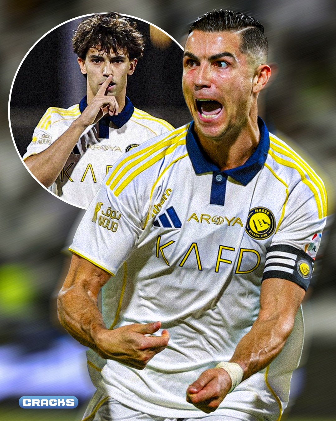 ¡CRISTIANO NO PARA! 💛

⚽ Cristiano Ronaldo llegó a los 100 goles en la liga saudí

📊 Ya suma 971 goles oficiales en toda su carrera

🔥 Además, João Félix firmó su tercer hat-trick liguero de la temporada