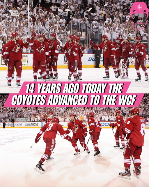 On this day 14 years ago,  the Coyotes advanced to the Western Conference Final for the only time in franchise history.