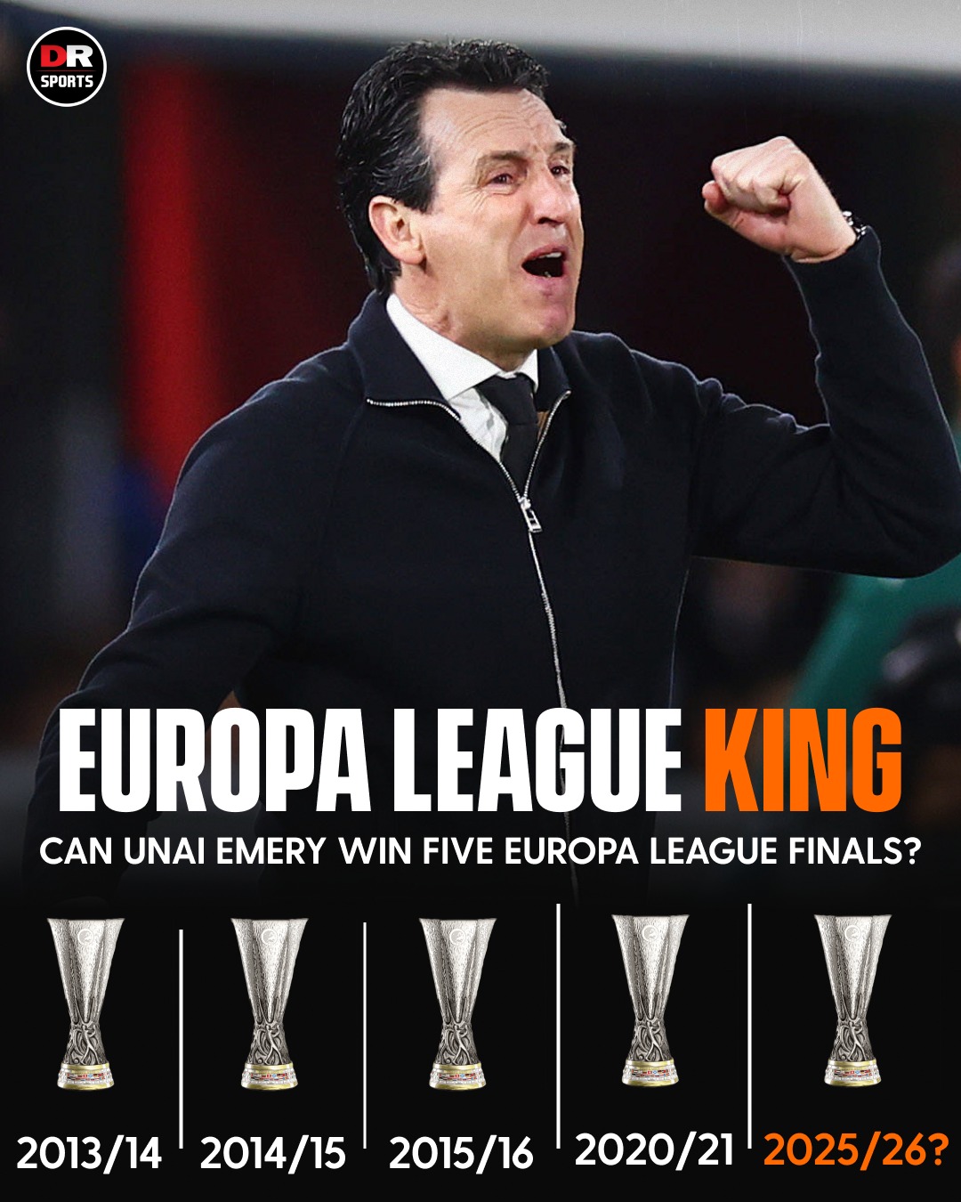 Unai Emery has the chance to win the Europa League for the fifth time! 🤯

#UEL #AVFC