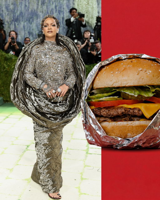 Haute couture...nah haute cheeseburger 🍔 💁‍♀️#meatgala2026

#metgala #metgalafashion