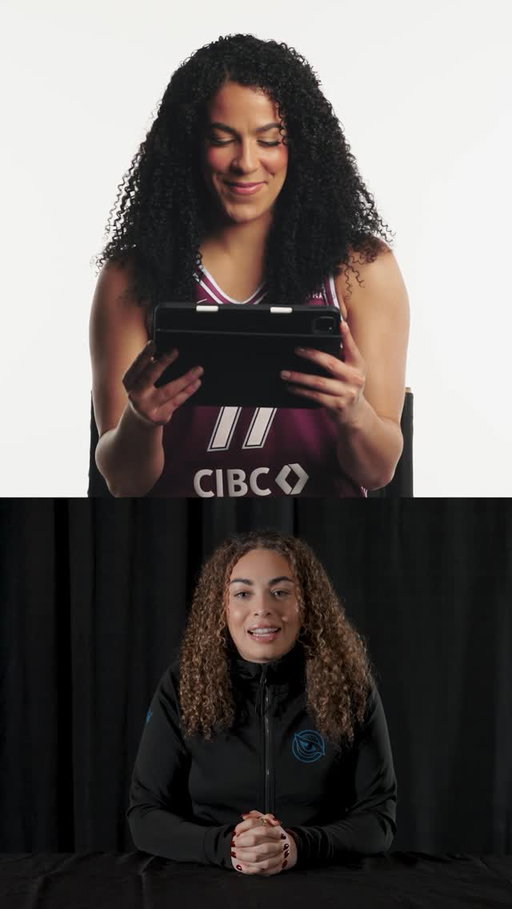 Family first, always. 🥹

A special greeting from one of @KiaNurse’s own to celebrate getting to play on home soil in the WNBA.