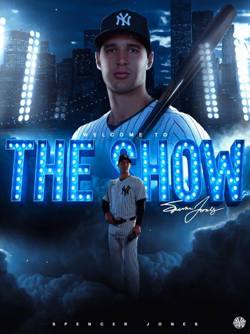 It may have taken longer than some would have hoped, but the Yankees have promoted #6 prospect Spencer Jones to the bigs! 

Jones has slashed .258/.366/.592 with 11 HR & 41 RBI’s in 120 at bats for the RailRiders this season.

He will make his Major League debut tomorrow night in Milwaukee!