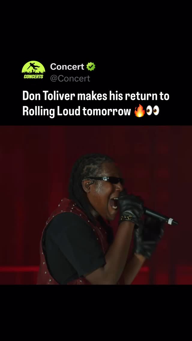 #DonToliver is set to headline Rolling Loud tomorrow ‼️👀

Are y'all hyped for this set ⁉️

🎥 @rollingloud