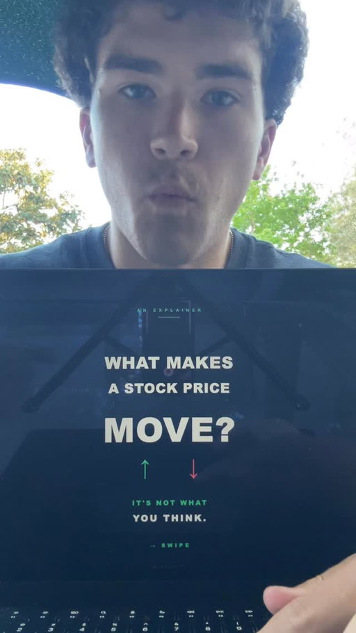 What moves a stock price ?