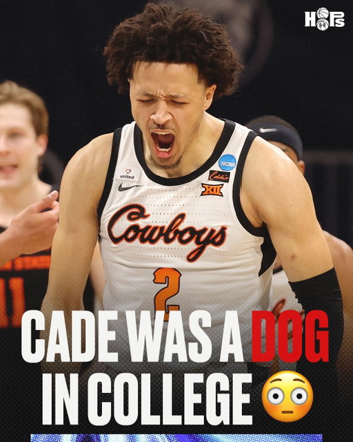 Watching playoff Cade got me missing college Cade🔥 @cadecunn1ngham