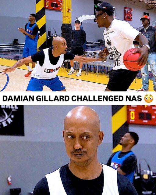 Damian Gillard challenged Nas and found out real quick! 😂 @nasir_core5 @gilliedaking 
🎥 : @cazzieballislife