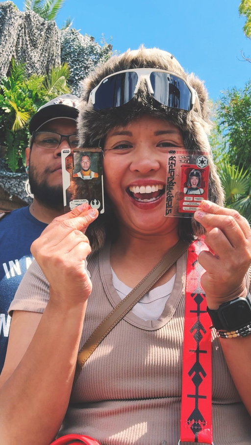 🚨: There’s now two kiosks you can create your own Galactic ID at Star Wars Trading Post at Downtown Disney! 

Because we had time, waited two hours, this was a fun souvenir. Would I do this again? Maybe in the future but only if it was less than 5 mins.