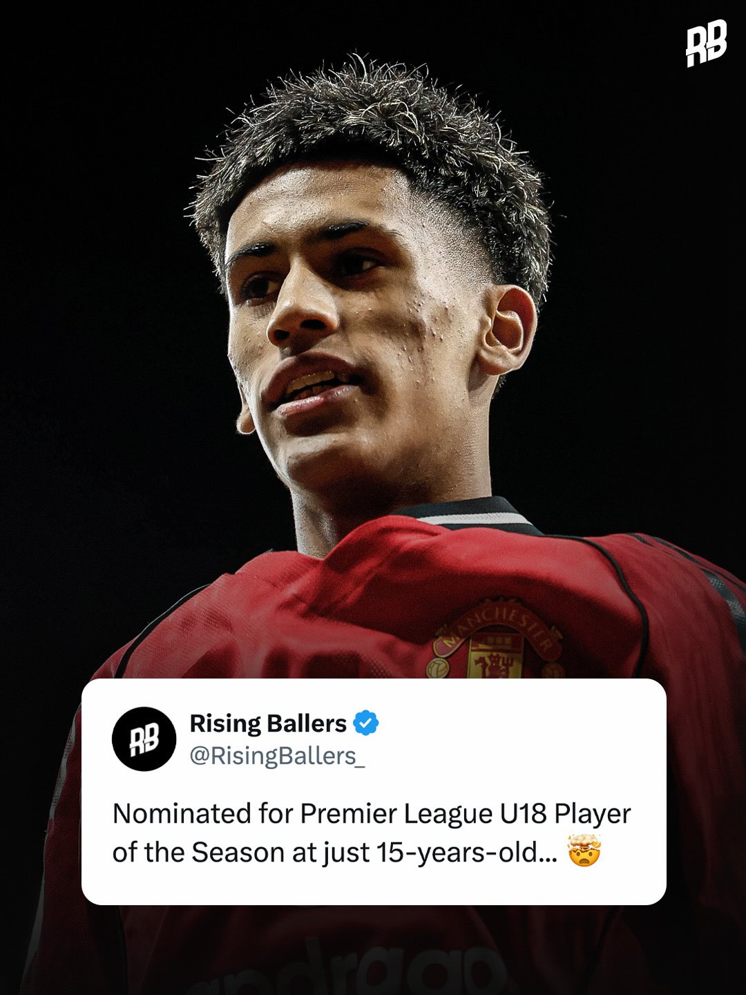 Wow… JJ Gabriel has been nominated for the U18 Premier League Player of the Season award at just 15-years-old 🤯💫

JJ has bagged 22 goals in the U18 PL this season, the most of any player and 14 MORE than any other 15-year-old at that level 🤝🏽

Expected to make a senior Man United debut next season… gonna be a huge year for him. 👏🏽