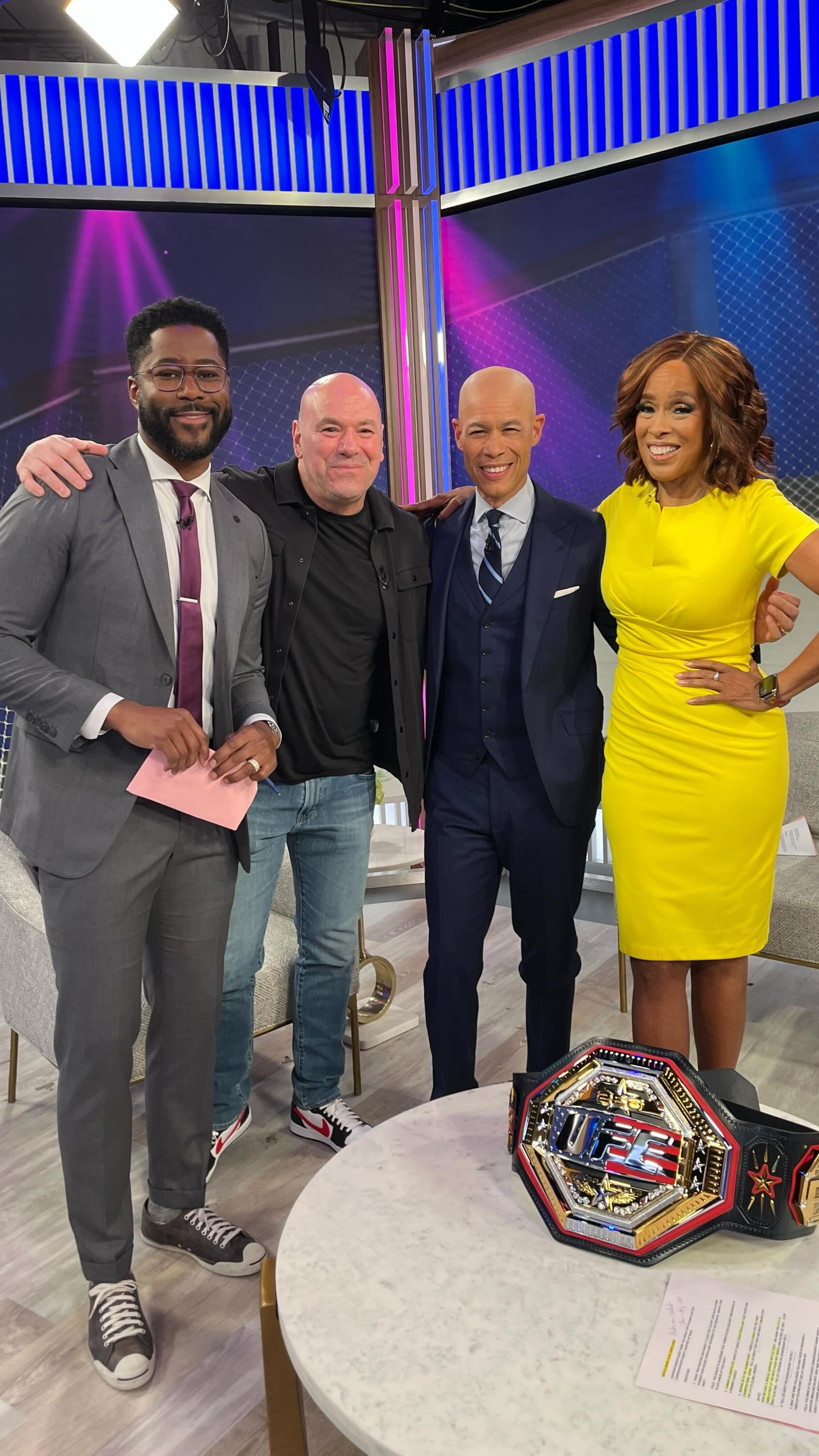 “It’s been a long time since I’ve had a fight with this much heat on it”: There will be extra security for #UFC328, @danawhite says, as undefeated champ @khamzat_chimaev defends his middleweight belt against former champion @stricklandmma Saturday on @ufconparamount. 

White breaks down what fans can expect from Saturday’s event — and how his team is preparing for its event at the White House next month.