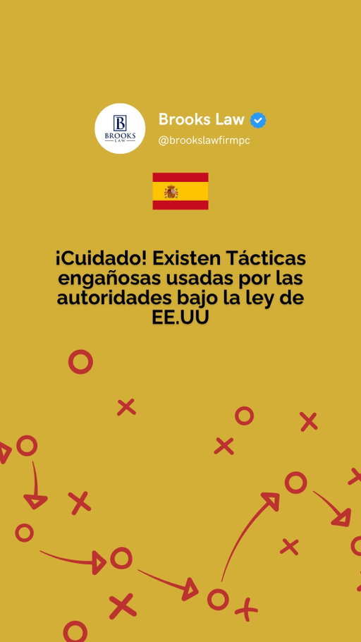 ¿Sabías que bajo la ley de EE. UU. las autoridades pueden usar tácticas engañosas en una investigación? 🚨 En este caso, el agente afirmó que el sistema no mostraba un estatus legal, pero el cliente estaba preparado. Lo que salvó a este hombre no fue discutir, sino su documentación.

En Brooks Law, sabemos que tus papeles son más poderosos que cualquier cosa que digas. 📄✅

Ya sea que hayas sufrido un accidente, una lesión laboral o estés lidiando con trámites migratorios, mereces a alguien que te apoye. En Brooks Law, ayudamos a personas reales a superar algunos de los momentos más difíciles de la vida. 💼

Nuestras consultas son siempre GRATUITAS y lo primero que hacemos es escucharte.

¿Listo para proteger tu futuro?
📲 Envíanos un mensaje de texto o llámanos al 617-245-8090 para reservar tu consulta hoy mismo. 🛡️🤝

#DerechosInmigrantes #ICE #BrooksLaw #LeyesInmigracion #ProteccionLegal #ResidenciaAmericana #Accidentes #LesionesLaborales #AbogadosDeConfianza #SaberEsPoder