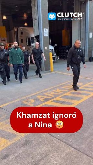 Khamzat ignora a Nina Drama después de que ella apoyara al equipo de Strickland en la rueda de prensa del UFC 328 😳
