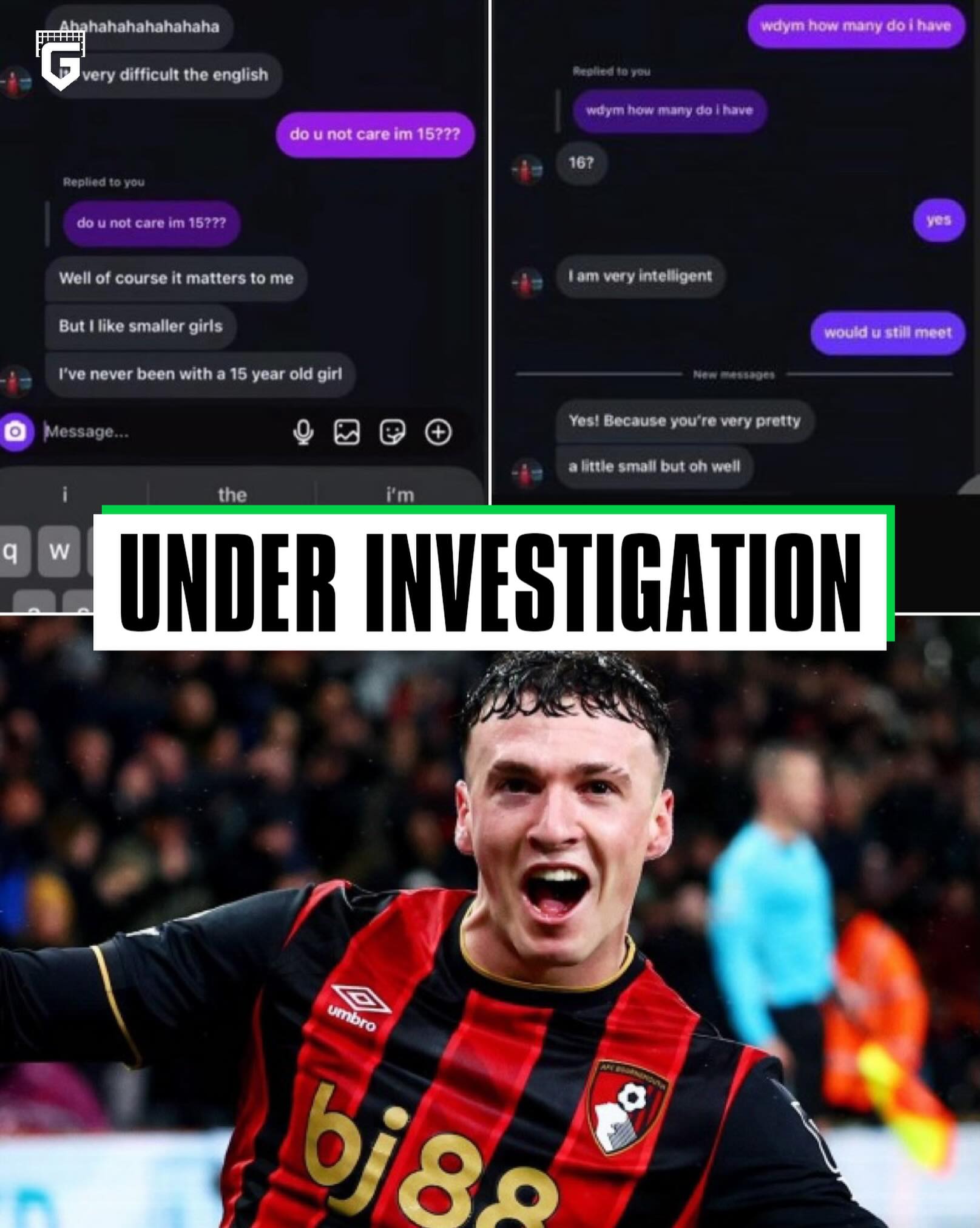 🚨Bournemouth are aware of posts circulating on social media involving  Álex Jiménez. 

He will NOT be included in the squad for tomorrow’s Premier League match against Fulham. The club will be making no further comment at this time👀