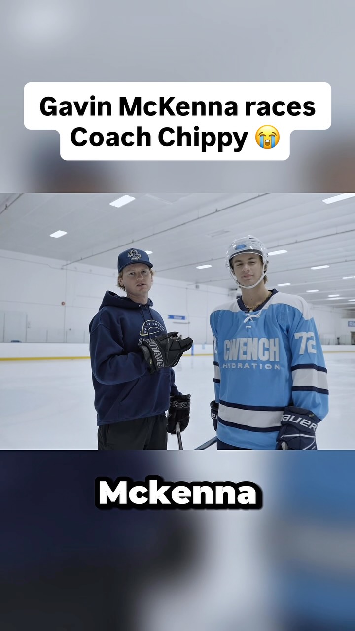 Gavin McKenna couldn’t believe Coach Chippy’s NHL ready speed. Leafs first overall pick is in good hands this off season…