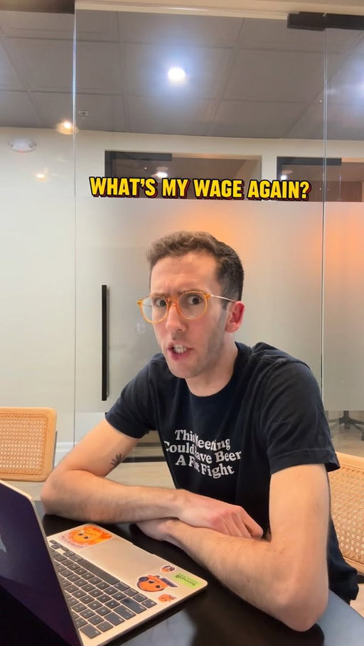 What’s My Wage Again? @blink182
Featuring @corporate.sween @charlaychaplin & @fentifriedchicken 
#work #parody #funny #relatable