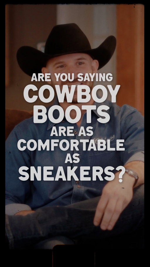 A well-made cowboy boot can be every bit as comfortable as a sneaker, just in a different way.

Not soft for the sake of being soft. Built with enough leather, shape, and support to carry you well once it’s had time to know your foot.

That’s what makes a good pair worth keeping. They do their job so well you stop thinking about them. And in a world where most things wear out quick, there’s real comfort in knowing your boots won’t.
