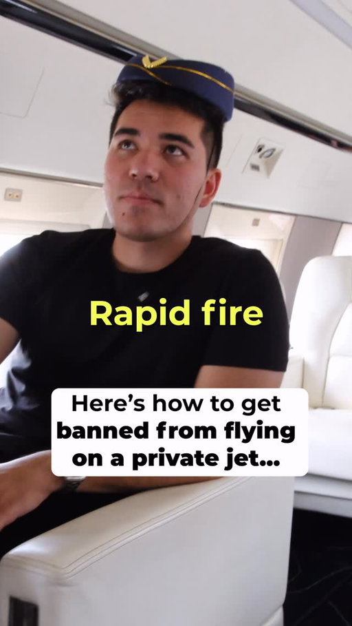 Flight attendant Kolin answers some rapid fire questions. #FlyAmalfi #FlightAttendant #PrivateJet