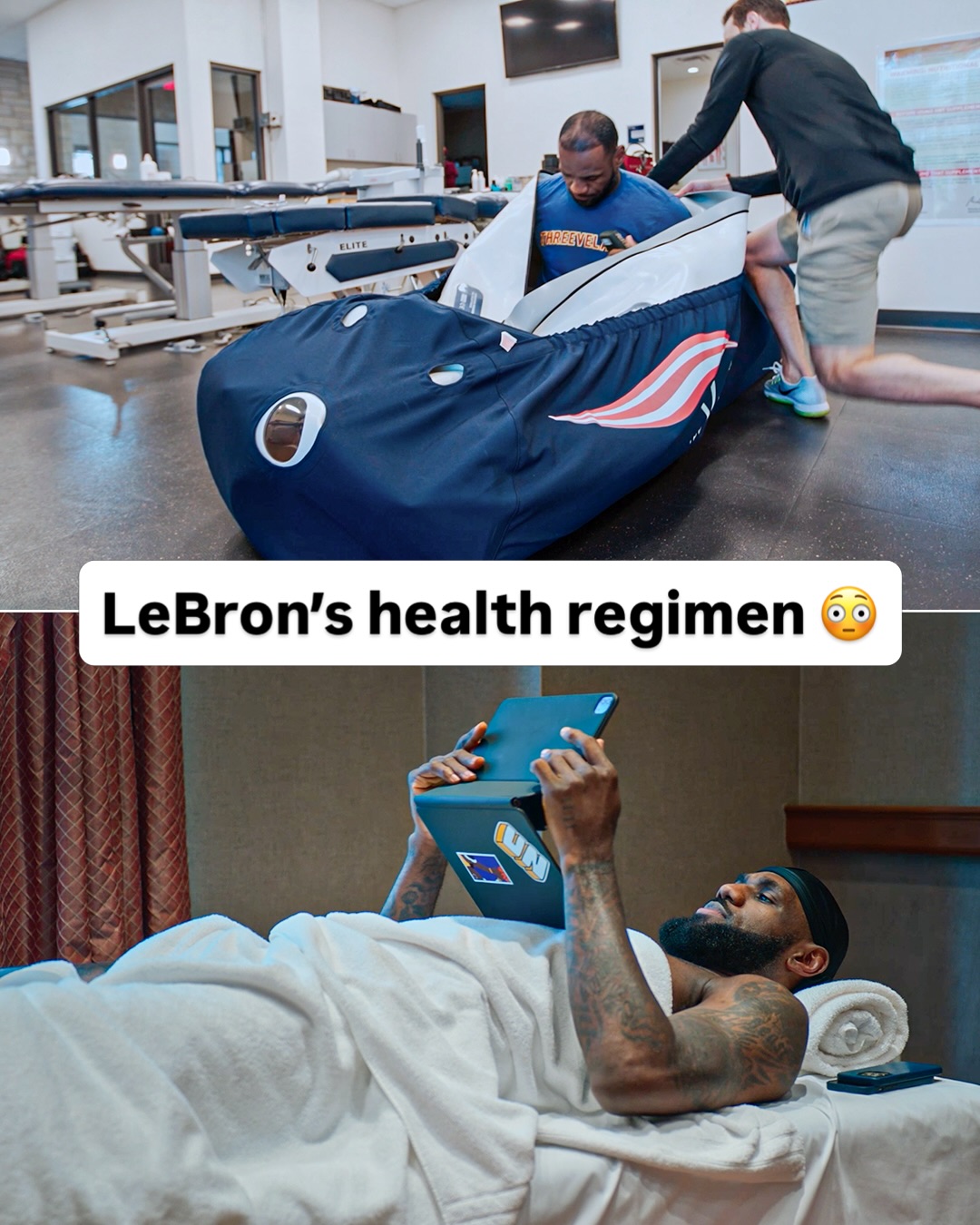 Cryotherapy, cold tubs, hot tubs, red light therapy, hyperbaric chambers, and a lot of sleep.

How 41-year-old LeBron James, the first player in NBA history to appear in 300 career playoff games, has stayed healthy for more than 20 years in the league 👑

📺 Starting 5: Season 1

#nba #lebron #lebronjames #losangeleslakers #basketball