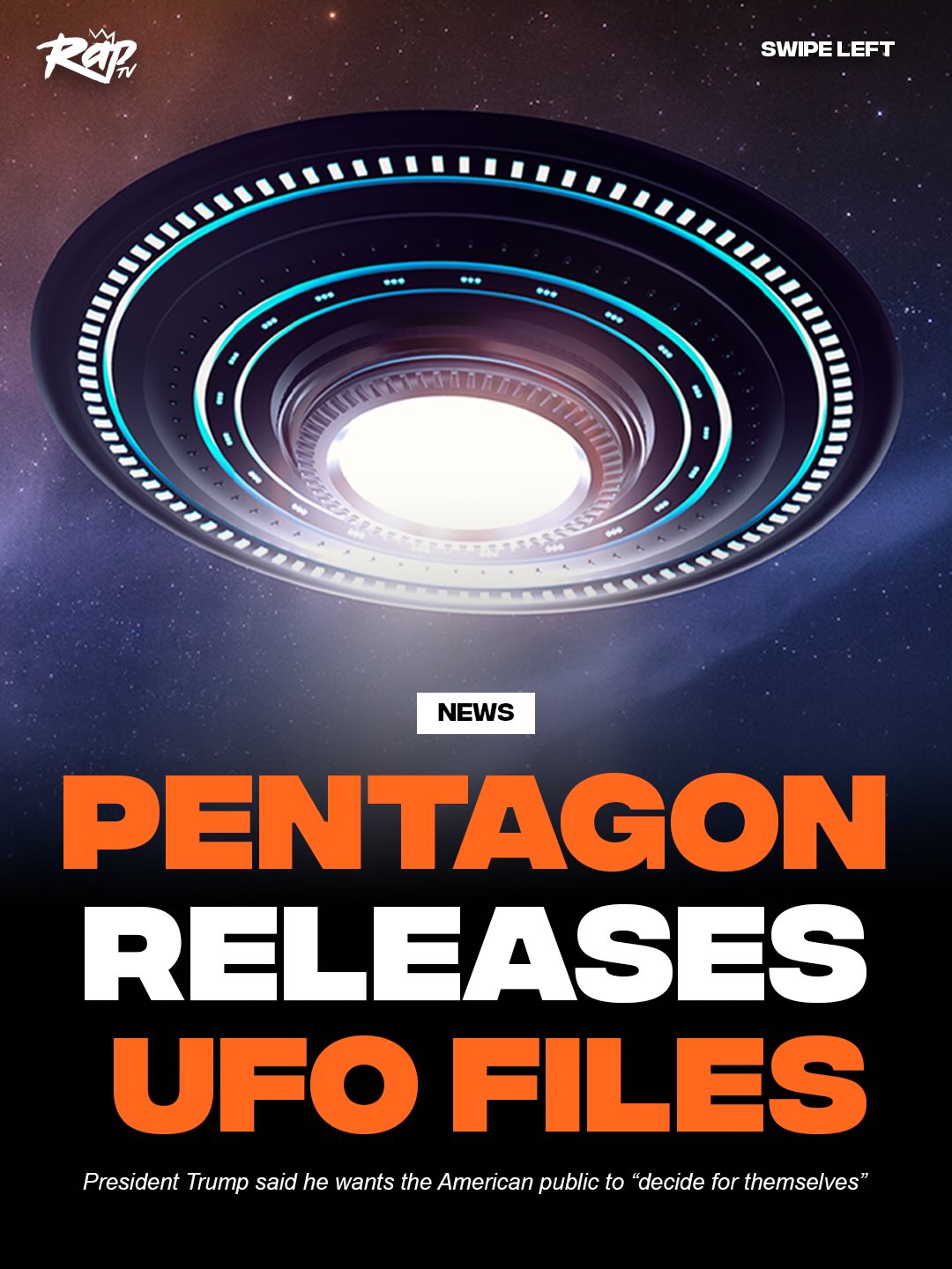 The US Department of War, formerly, known as the Pentagon, has released hundreds of UFO files‼️🛸

The website war.gov/ufo contains photos, military videos and eyewitness testimony that dates back decades.

President Trump issued a statement via Truth Social, saying that he wants the American public to “decide for themselves” whether the files confirm the existence of alien life 👽

What do y’all think about this⁉️🤔