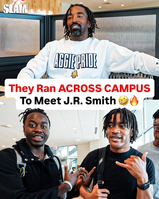 “Class not J.R though.” Everyone at NC A&T was showing J.R Smith mad love as he wrapped up his college journey. @teamswish