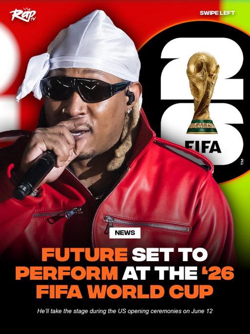 #Future will perform at the 2026 FIFA World Cup‼️⚽

USA Today reports that he will the stage during the US opening ceremonies on June 12 🔥

Other FIFA performers slated to appear alongside Future at SoFi Stadium include Katy Perry and LISA from BLACKPINK 👀

Are y’all excited to see Pluto take the stage⁉️