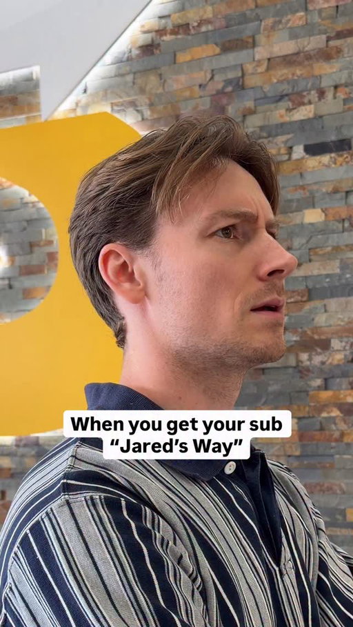 Relatable subway joke

#comedy #subway #lunch