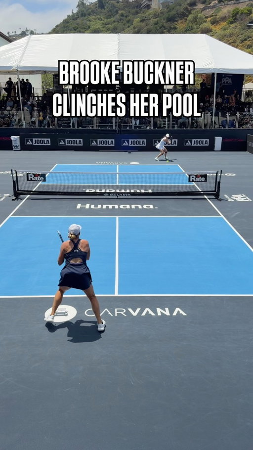 @brookembuckner with one of the biggest breakout stories of the Toys “R”Us PPA Finals so far! 🏆👏 

She takes down Kaitlyn Christian 8-11, 11-6, 11-3 and officially clinches Pool B of Women’s Singles 💪