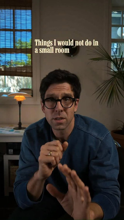 Stop making your room smaller in six rules. 

It’s not just the space, it’s how you use it.

#interiordesign #interiors #homedecor #interiordesigntips