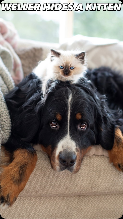 “Nothing to see here” -Weller, probably. 

Meet Ophelia! She’s not ours… she was just a temporary guest last weekend. We had the pleasure of watching her while she stayed undercover as a surprise for a sweet little girl who has been wishing for a cat of her own. 

Weller took his cat-sitting duties very seriously and Ophelia immediately approved of her personal gentle giant. She loved cuddling up next to him🥹
