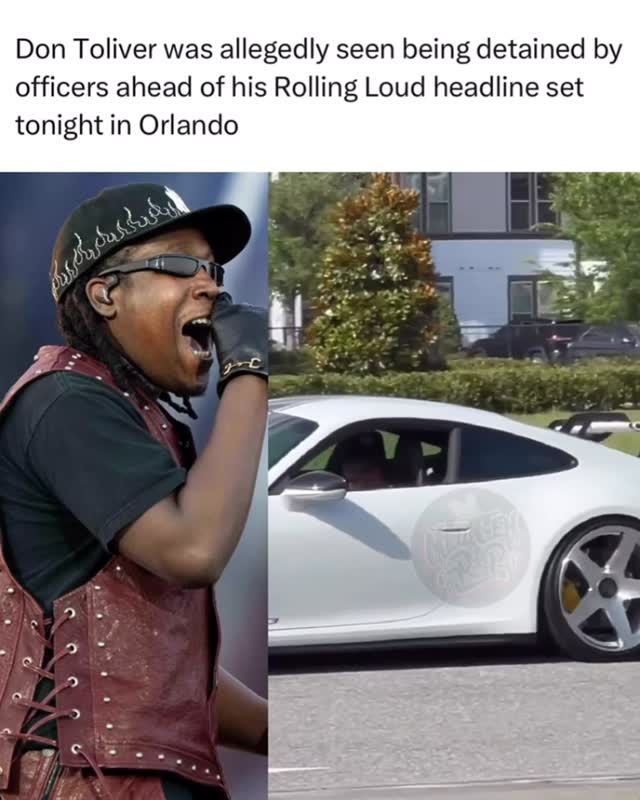 #DonToliver was allegedly seen being detained by officers ahead of his Rolling Loud headline set tonight in Orlando‼️

#explore #rollingloud #viral #music