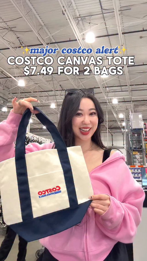 PEOPLE WERE GETTING ENTIRE CARTS OF THEM 🤯

And I get it, they’re so cute! I will be wearing the mini one out on a regular day!! Costco did a number with these because they’re functional AND stylish👌🏻

$7.49 for 2 canvas totes
WOULD YOU COP?? 

-

#costco #costcofinds #costcohaul #costcocanada #costcoshopping