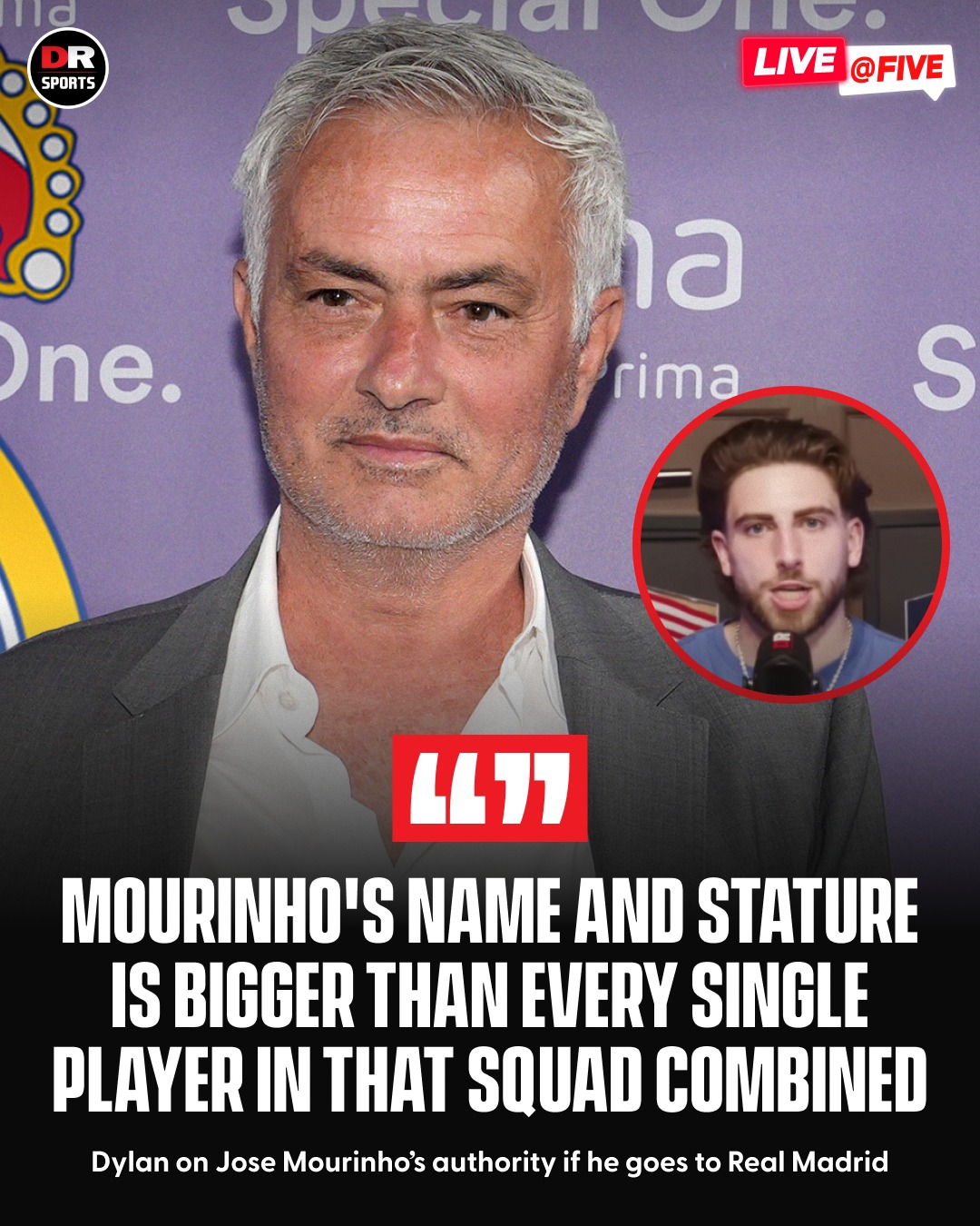 No player in Real Madrid can outshine The Special One. 🤫 

#LiveAtFive #RealMadrid #DRSports