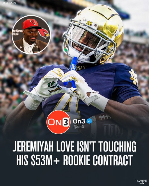 Former Notre Dame RB Jeremiyah Love plans to avoid touching any of his $53M+ rookie contract and put it away💰

(via Arizona Cardinals)

Follow @On3 for the BEST of College Sports